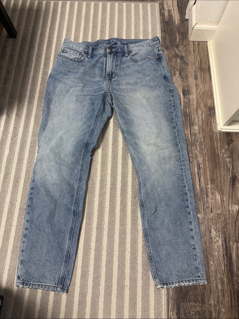 Classic Light Blue Men’s Jeans cotton in vintage baggy 34x32